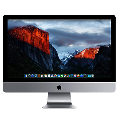 Apple iMac with Retina 5K display MK472B/A All-in-One Desktop Computer, 3.2GHz Quad-core Intel Core i5, 8GB RAM, 1TB Fusion Drive, 27 , Silver